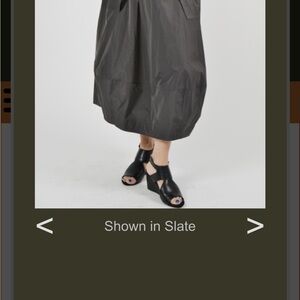 Black Asymmetrical Ruched Midi Skirt